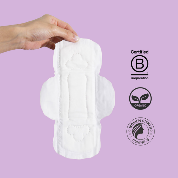 30pcs Organic Cotton Pads with Wings (24cm)