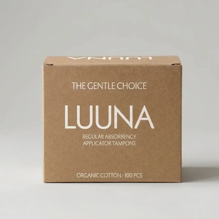 Luuna Care | Organic Cotton Applicator Tampons - 100 Count Bulk Pack